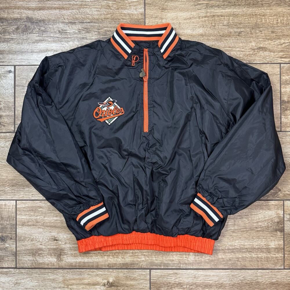 Pro Player Baltimore Orioles Reversible Jacket Vintage Windbreaker Large - Picture 16 of 16